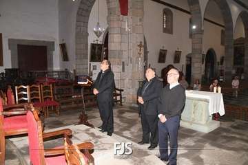 Visita del nuncio del Papa a la Basílica de Telde/Francisco Javier Santana y Antonio Alí.
